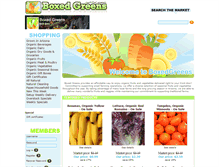 Tablet Screenshot of boxedgreens.com